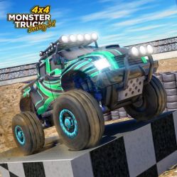 4x4 Monster Truck Driving 3d Image