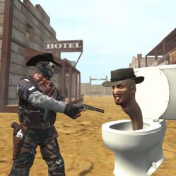 Cowboy vs Skibidi Toilets Image