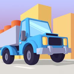 Truck Deliver 3D Image